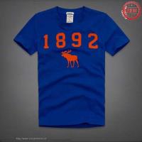 heren abercrombie and fitch korte tees 1892 moose logo blauw oranje Hoenzadriel Shop gyp0g912